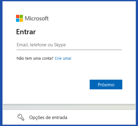 A imagem representa parte da tela que mostra o layout da versão nova do Outlook - Outlook 365